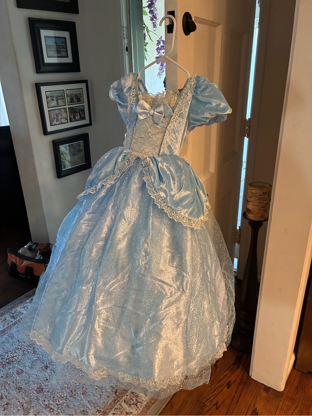 Light Blue Princess Halloween Costume Dress for Kids